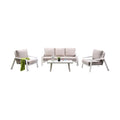 Panama Jack Mykonos 4 Pc Seating Set PJO-2401-WHT-4PS