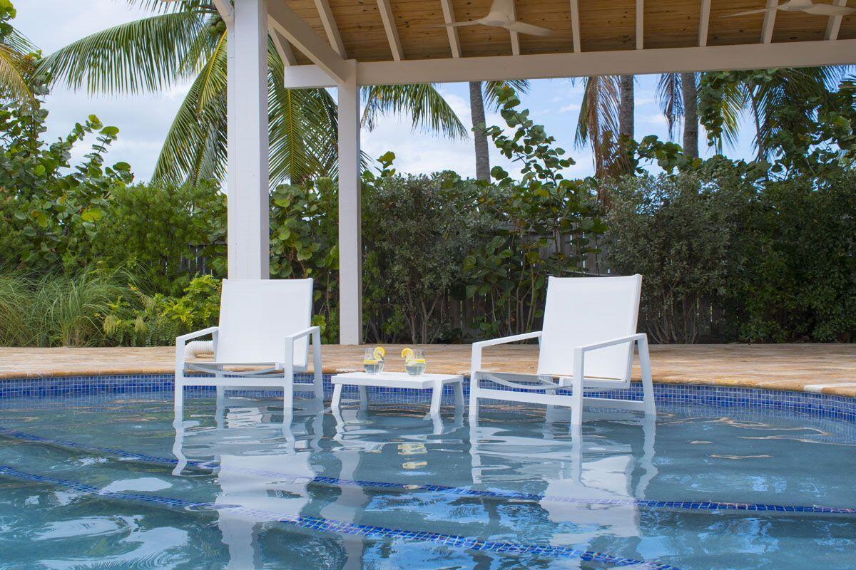 Panama Jack Mykonos Stackable Armchair PJO-2401-WHT-AC - BetterPatio.com