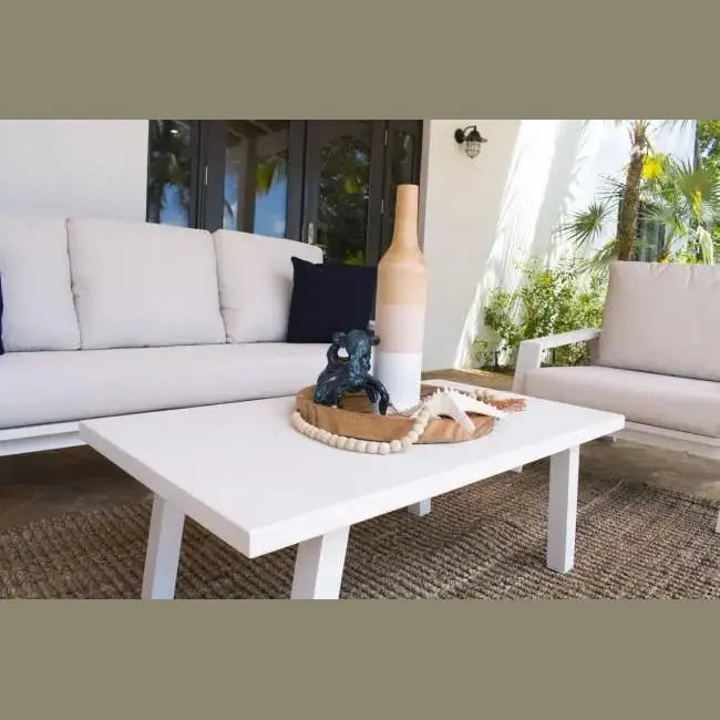 Panama Jack Mykonos Coffee Table PJO-2401-WHT-CT - BetterPatio.com