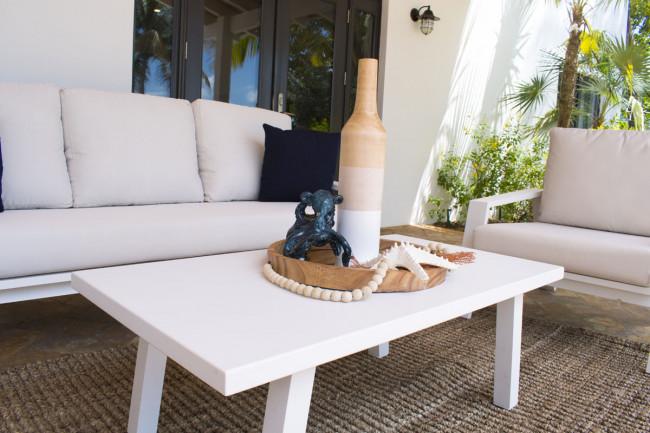Panama Jack Mykonos Coffee Table PJO-2401-WHT-CT - BetterPatio.com