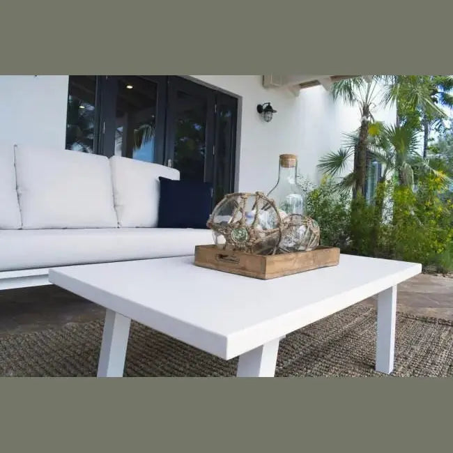 Panama Jack Mykonos Coffee Table PJO-2401-WHT-CT - BetterPatio.com