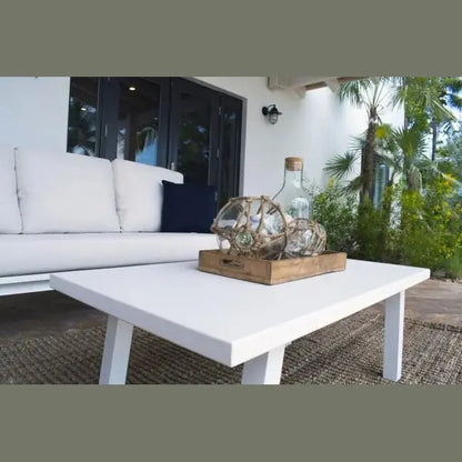 Panama Jack Mykonos Coffee Table PJO-2401-WHT-CT - BetterPatio.com