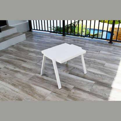 Panama Jack Mykonos End Table PJO-2401-WHT-ET - BetterPatio.com