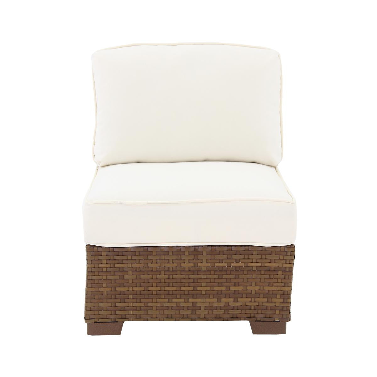 Panama Jack St Barths Wicker Armless Chair PJO-3001-BRN-A - BetterPatio.com