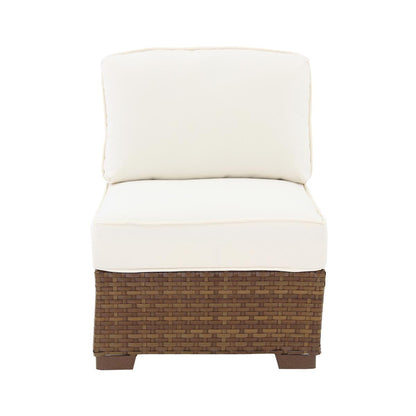 Panama Jack St Barths Wicker Armless Chair PJO-3001-BRN-A - BetterPatio.com