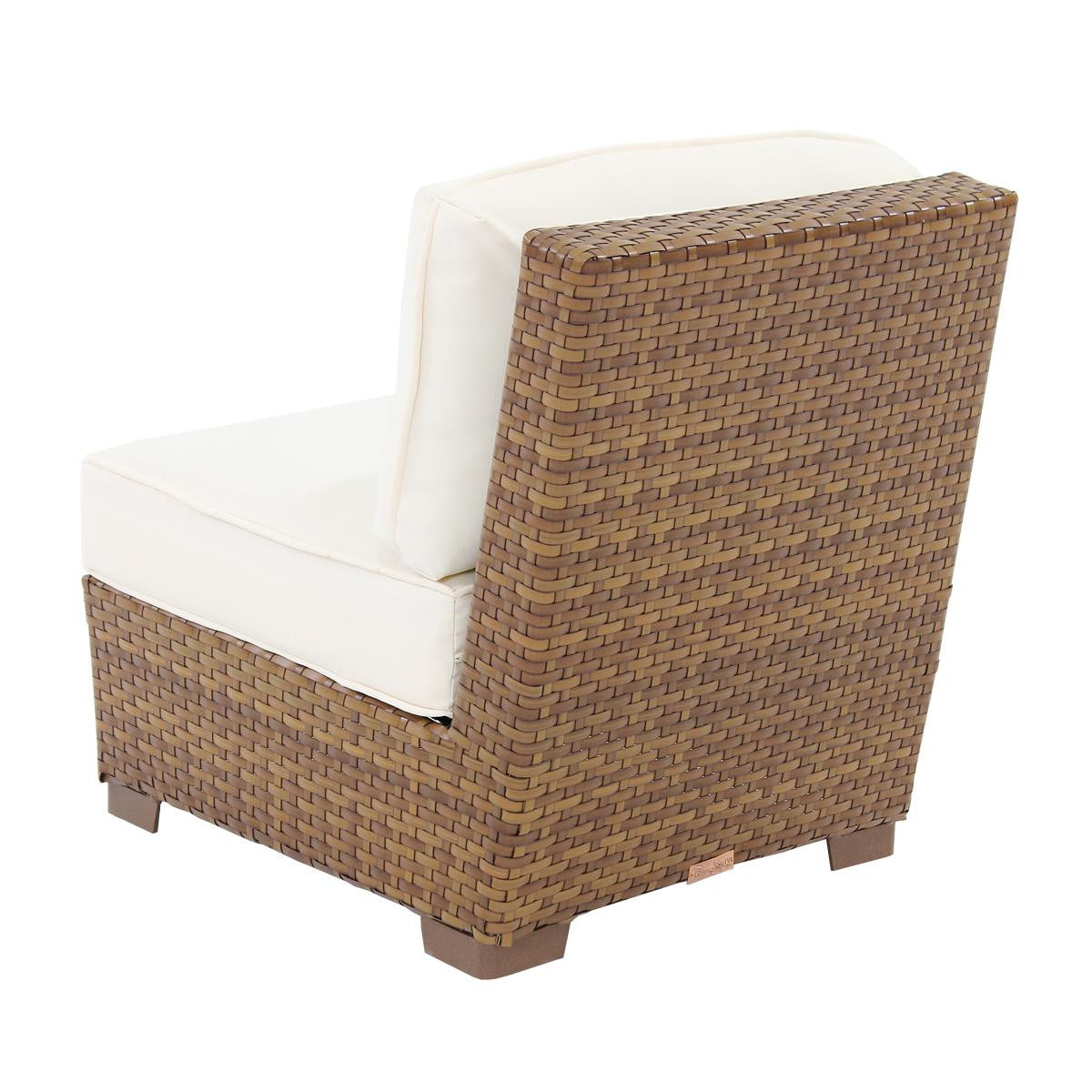 Panama Jack St Barths Wicker Armless Chair PJO-3001-BRN-A - BetterPatio.com