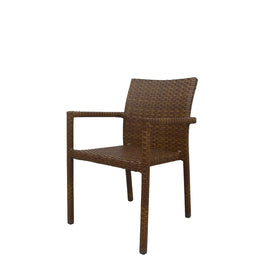 Panama Jack St Barths Stackable Arm Chair PJO-3001-BRN-AC