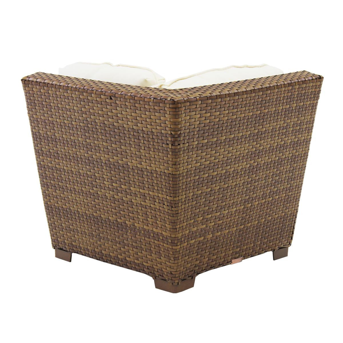 Panama Jack St. Barth's Wicker Modular Armless Chair PJO-3001-BRN-C - BetterPatio.com