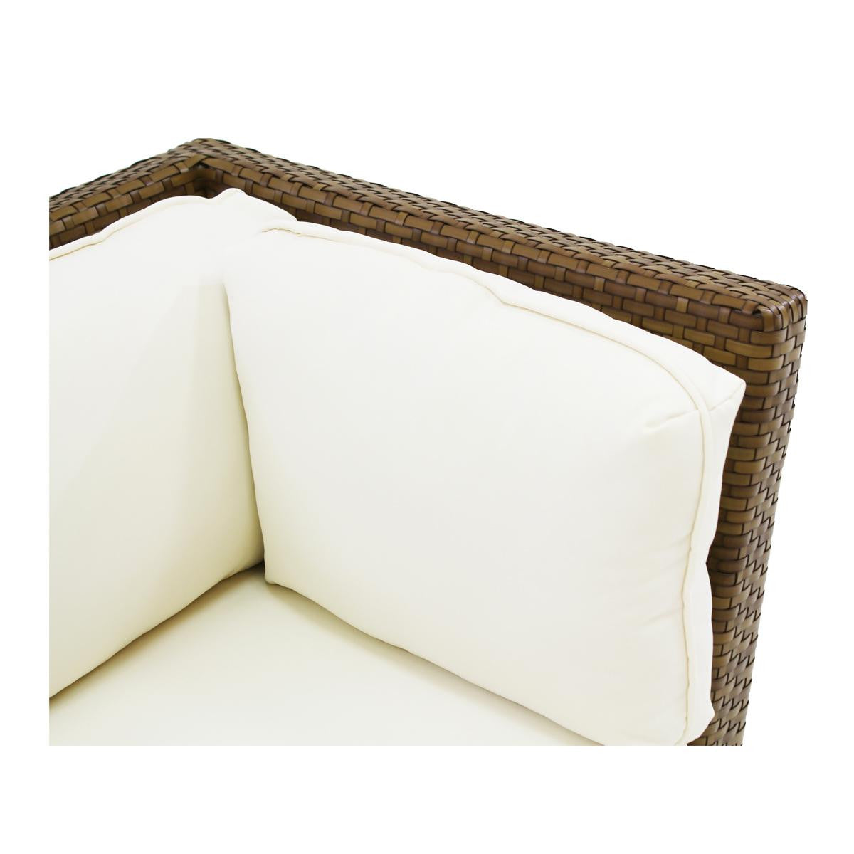 Panama Jack St. Barth's Wicker Modular Armless Chair PJO-3001-BRN-C - BetterPatio.com