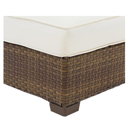Panama Jack St. Barth's Wicker Modular Armless Chair PJO-3001-BRN-C - BetterPatio.com
