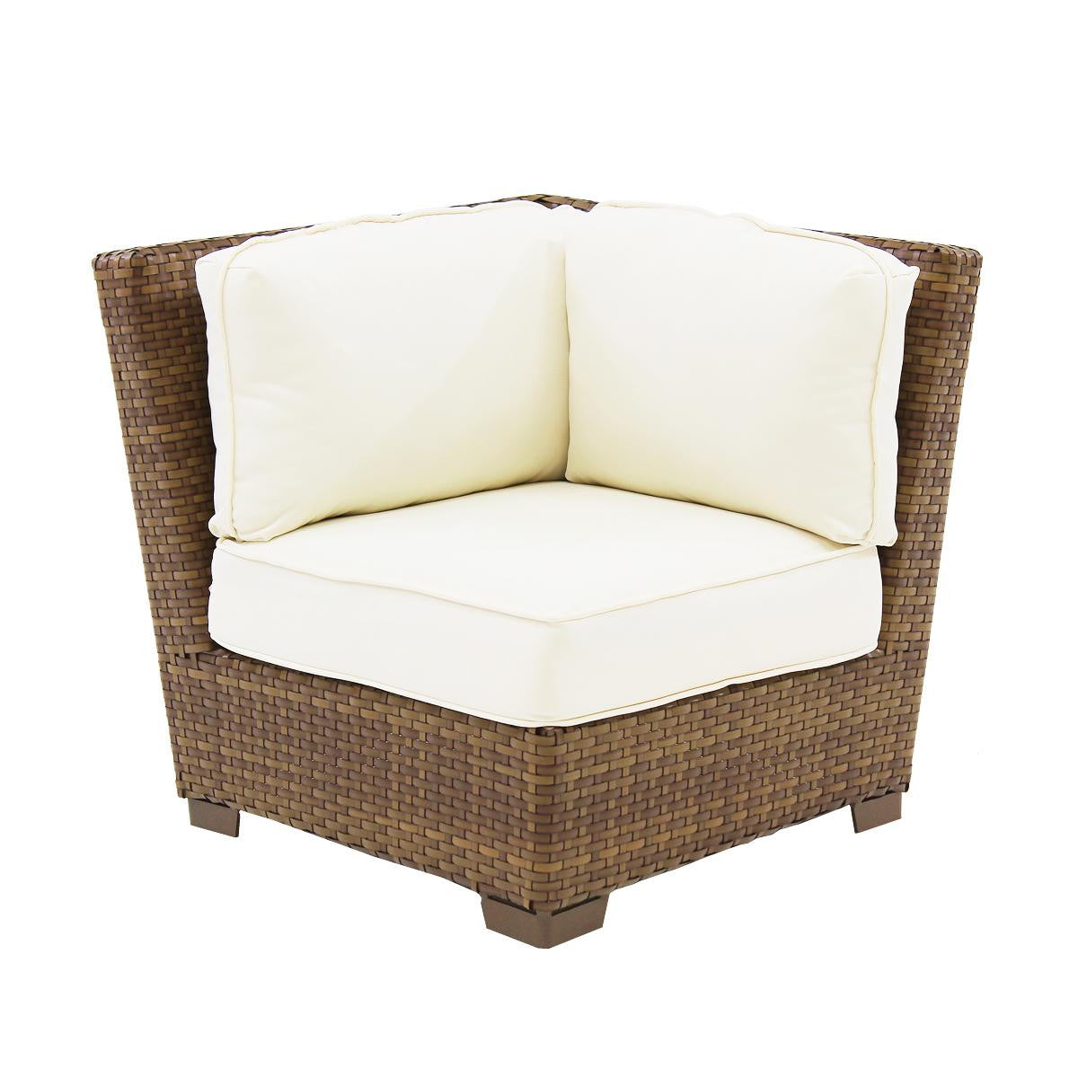 Panama Jack St. Barth's Wicker Modular Armless Chair PJO-3001-BRN-C - BetterPatio.com