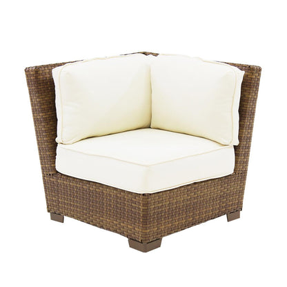 Panama Jack St. Barth's Wicker Modular Armless Chair PJO-3001-BRN-C - BetterPatio.com