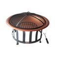 Panama Jack Round 30" Copper Plated Fire Pit with metal base PJO-5001-FP2
