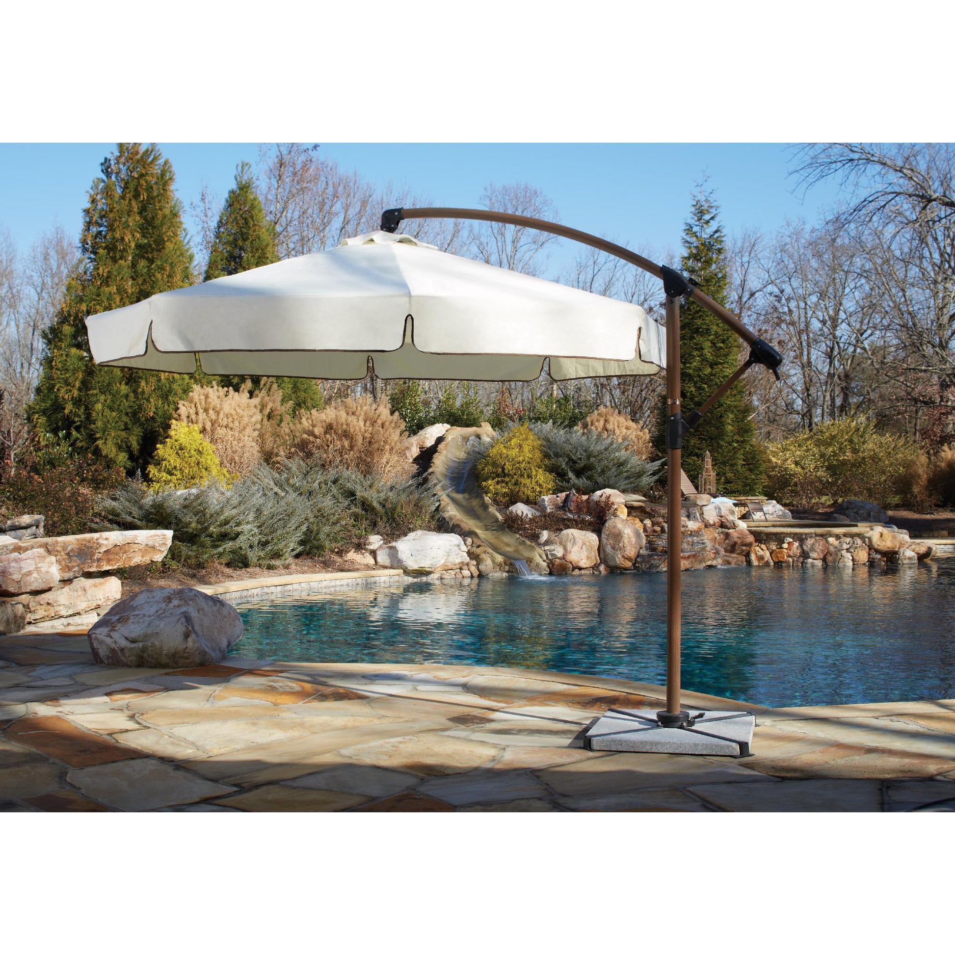 Panama Jack Island Breeze 10 Foot Cantilever Umbrella with Base PJO-6001-ESP-CU - BetterPatio.com