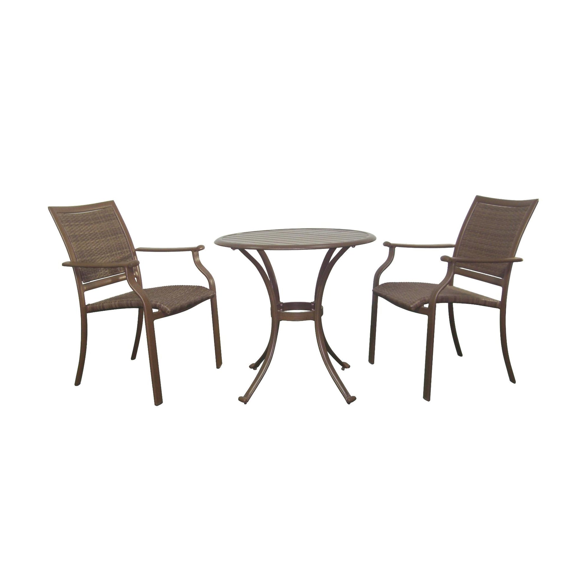 Panama Jack Island Cove Woven Bistro Arm Chair Set PJO-8001-ESP-3PC - BetterPatio.com