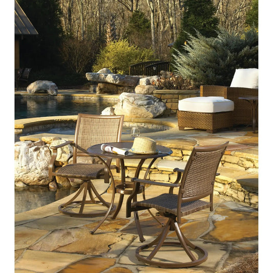 Panama Jack Island Cove 3 piece Woven Bistro Set PJO-8001-ESP-3PCSW - BetterPatio.com