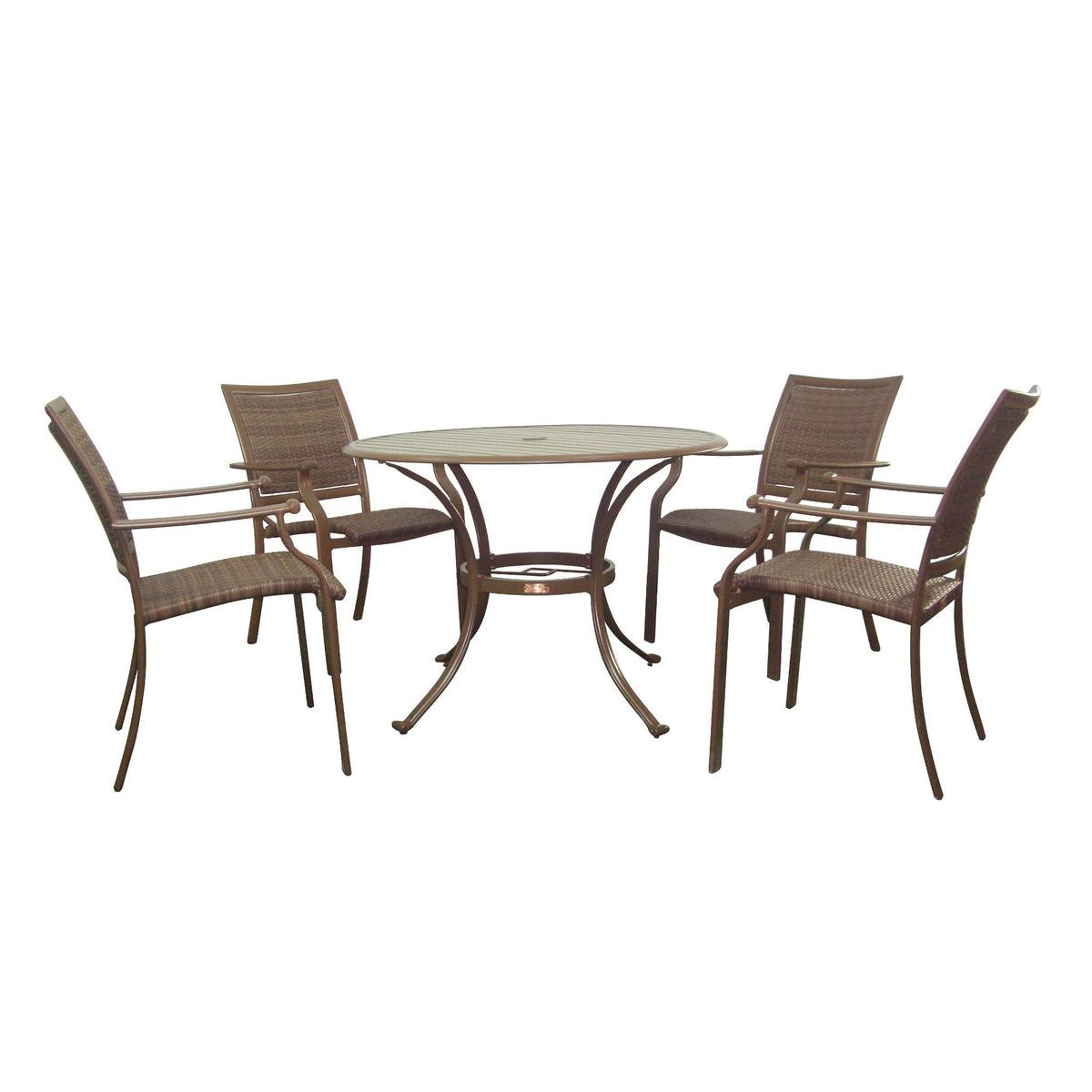 Panama Jack Island Cove 5 piece Woven Dining Set PJO-8001-ESP-5PC - BetterPatio.com