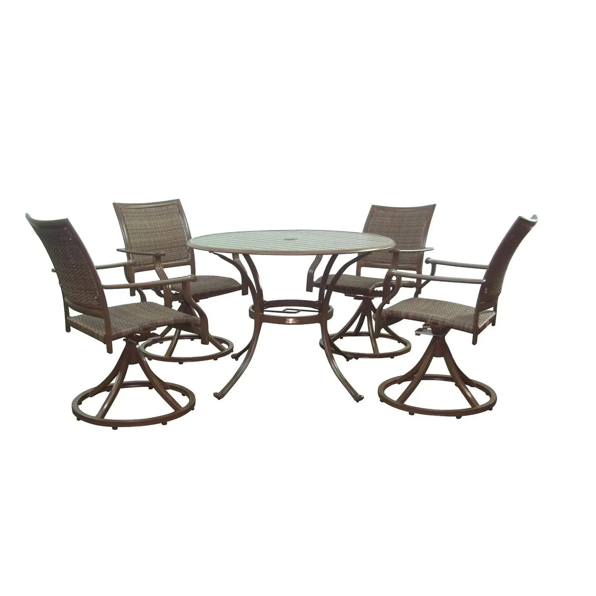 Panama Jack Island Cove Swivel Dining Set 5 piece PJO-8001-ESP-5PCSW - BetterPatio.com
