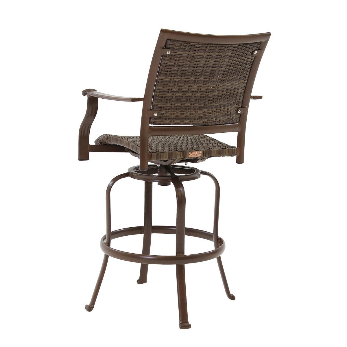 Panama Jack Island Cove Woven Swivel Barstool 30" PJO-8001-ESP-SB (DISCONTINUED) - BetterPatio.com