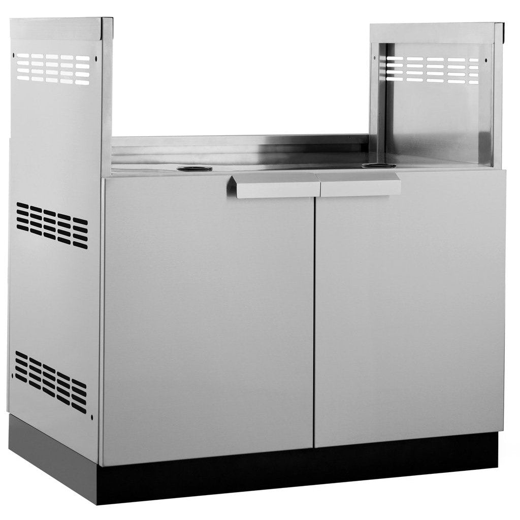 NewAge Outdoor Kitchen 33 in. Insert Grill Cabinet in Stainless Steel 65004 - BetterPatio.com
