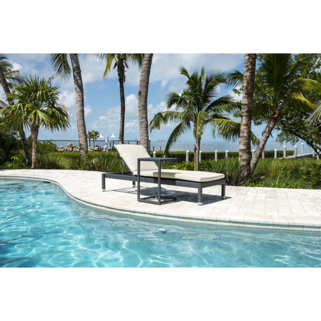 Panama Jack Onyx C End Table PJO-1901-BLK-ET - BetterPatio.com