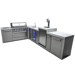 Mont Alpi 805 L-Shaped Island with Kegerator and Beverage Center