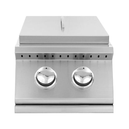 Summerset 15x15 inch Stainless Steel Drop In Sink and Hot and Cold Faucet SSNK-15D - BetterPatio.com