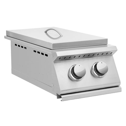 Summerset 15x15 inch Stainless Steel Drop In Sink and Hot and Cold Faucet SSNK-15D - BetterPatio.com