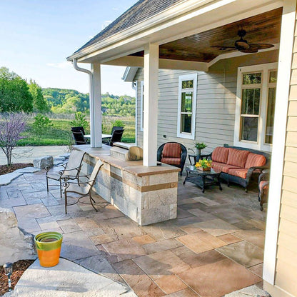 Summerset Sizzler 26 SIZ26 - Rustic stone retreat timeless terrace serene garden Milwaukee