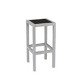 Source Napa Backless Bar Stool Silver Frame SC-2405-177-SLV