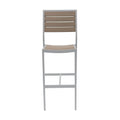 Source Napa Bar Side Chair Silver Frame SC-2405-172-SLV