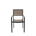 Source Napa Dining Arm Chair Black Frame SC-2405-163-BLK