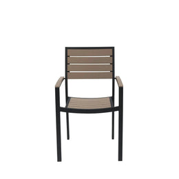 Source Napa Dining Arm Chair Black Frame SC-2405-163-BLK