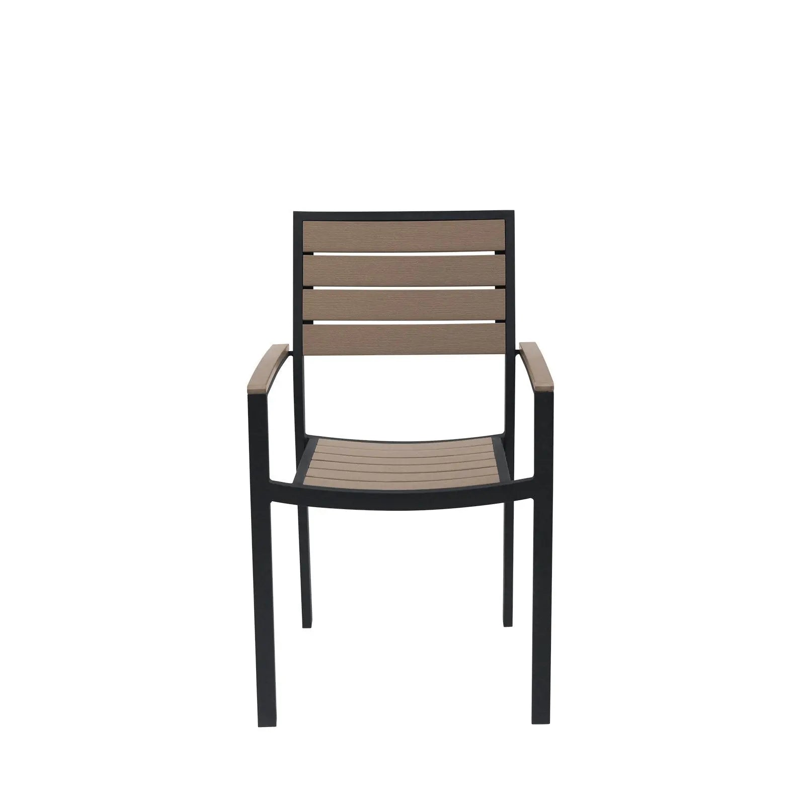 Source Napa Dining Arm Chair Black Frame SC-2405-163-BLK - BetterPatio.com