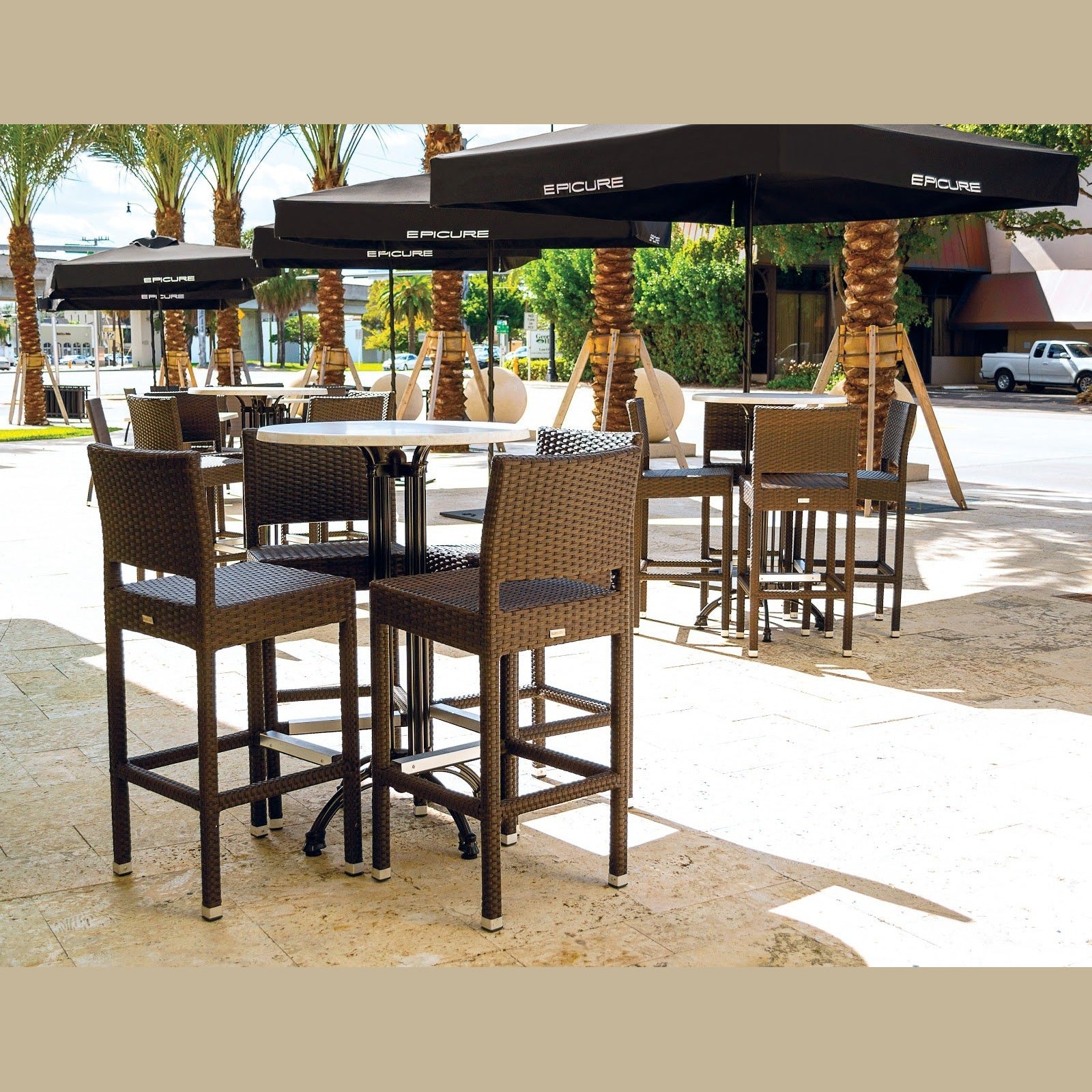 Source Rose 4 Bar Base Black SC-1201-593 - BetterPatio.com