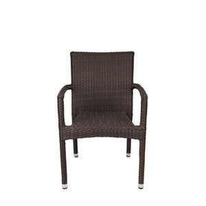 Source Furniture Sierra Dining Arm Chair, Expresso - BetterPatio.com