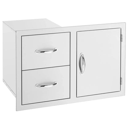 Summerset 15x15 inch Stainless Steel Drop In Sink and Hot and Cold Faucet SSNK-15D - BetterPatio.com