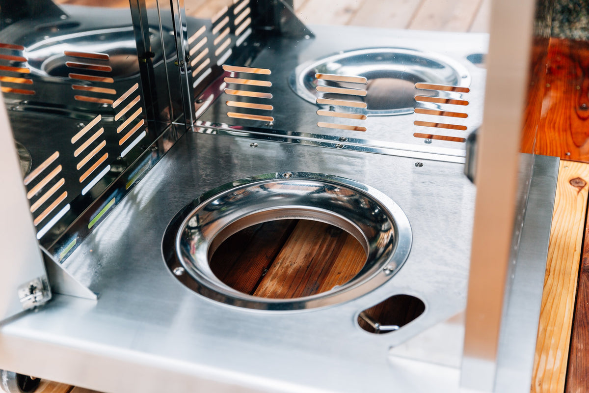 Summerset 15x15 inch Stainless Steel Drop In Sink and Hot and Cold Faucet SSNK-15D - BetterPatio.com