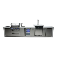 Mont Alpi 400 Deluxe Island with a Kegerator and a Beverage Center