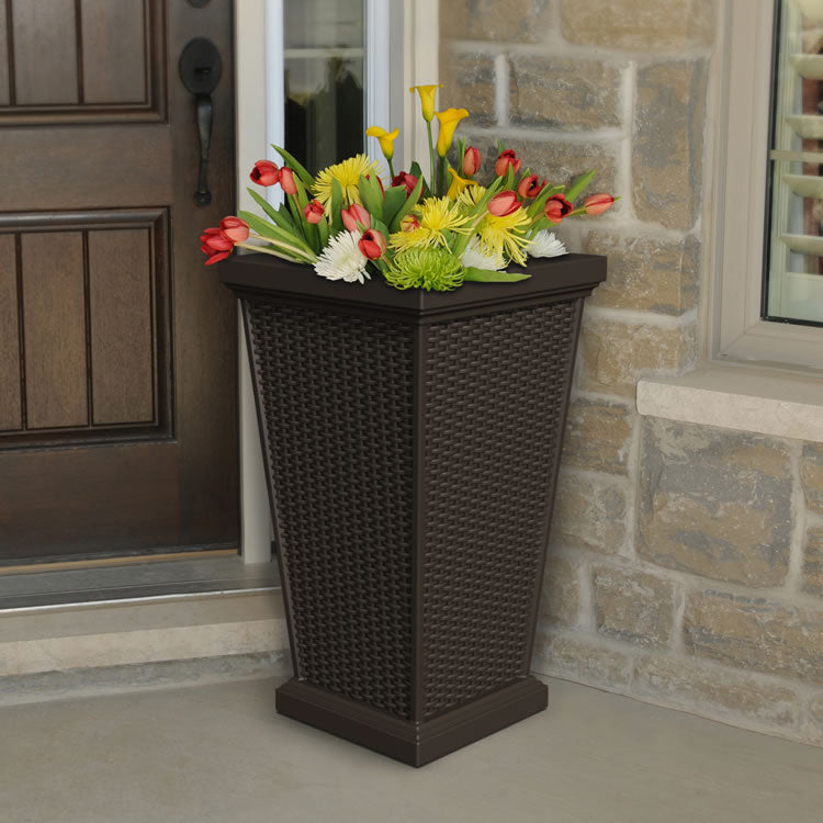 Mayne Wellington 28" Tall Planter 5863 - BetterPatio.com