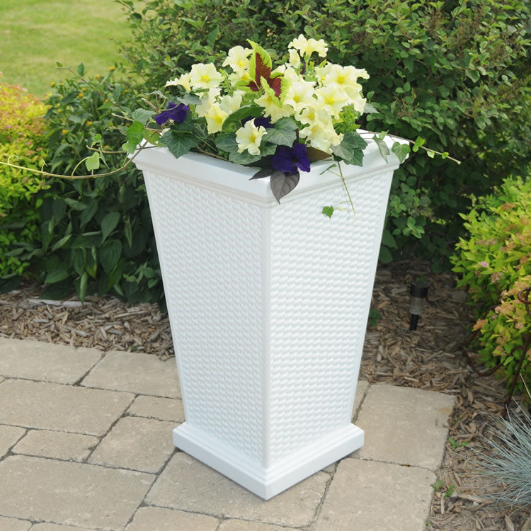 Mayne Wellington 28" Tall Planter 5863 - BetterPatio.com