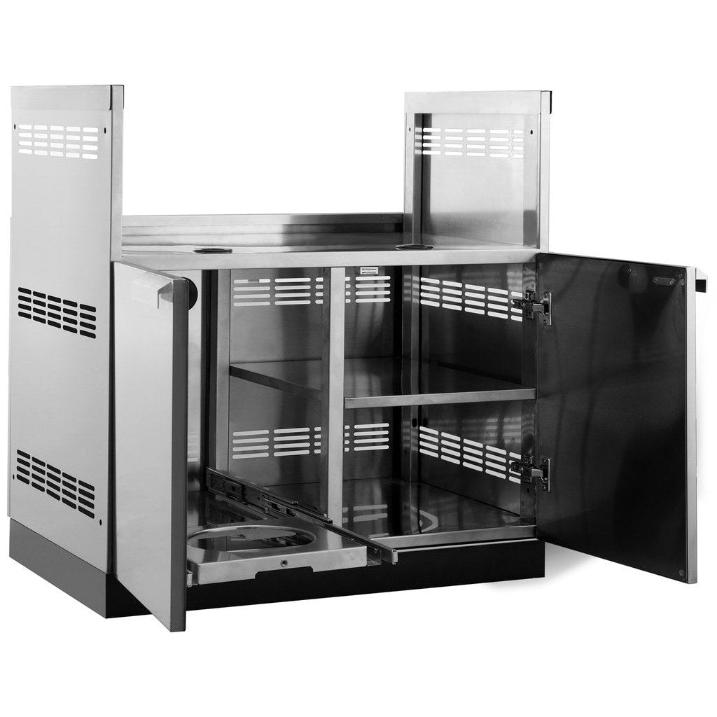 NewAge Outdoor Kitchen 33 in. Insert Grill Cabinet in Stainless Steel 65004 - BetterPatio.com