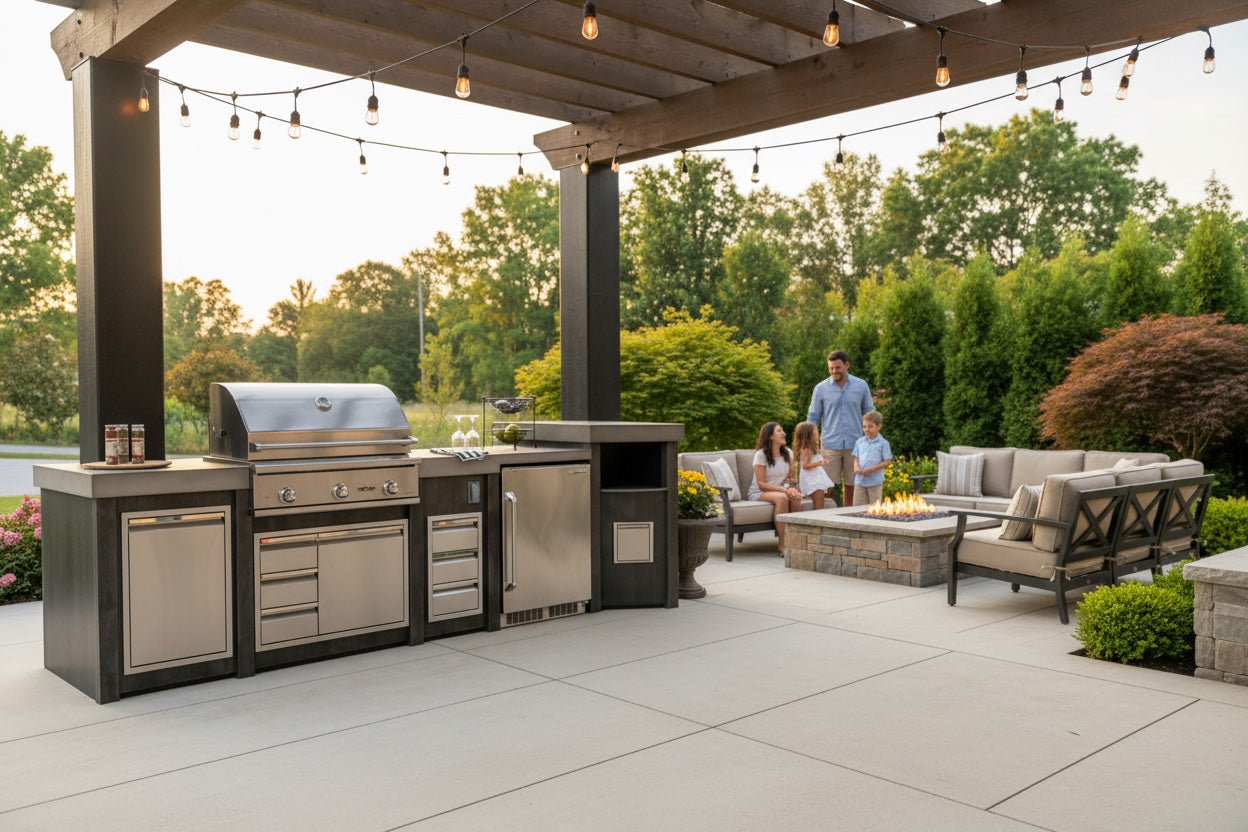 After — finished outdoor kitchen