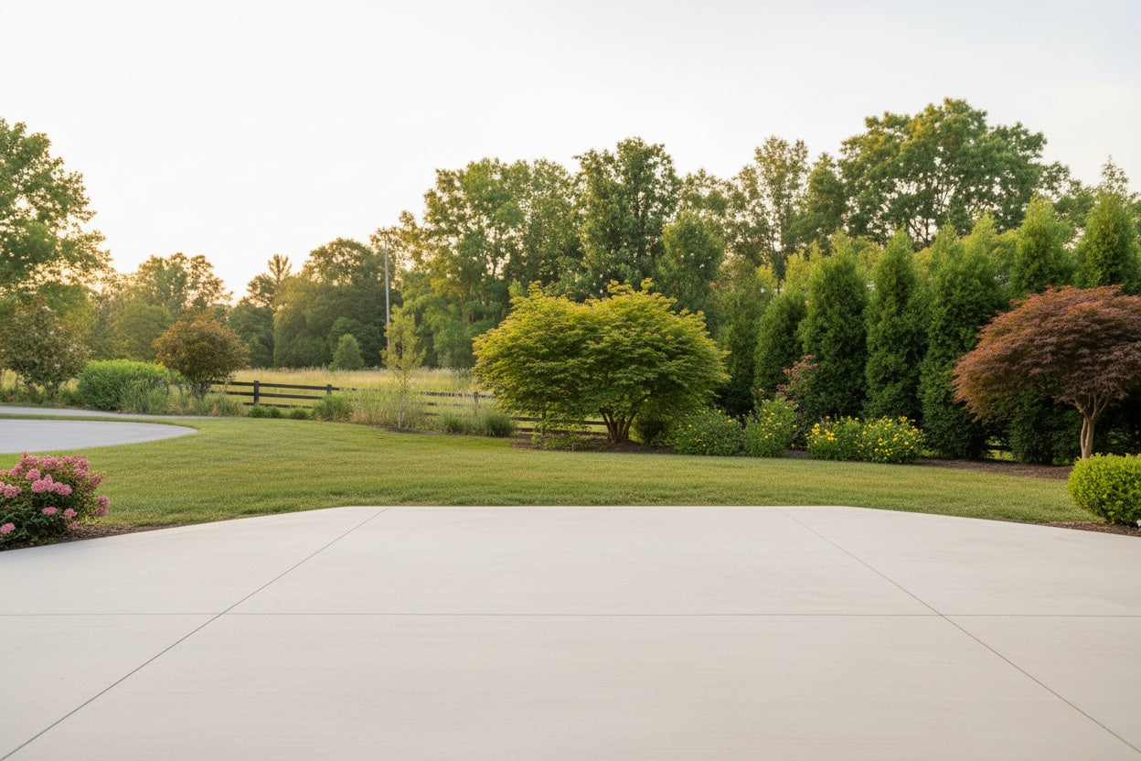 Before — empty patio